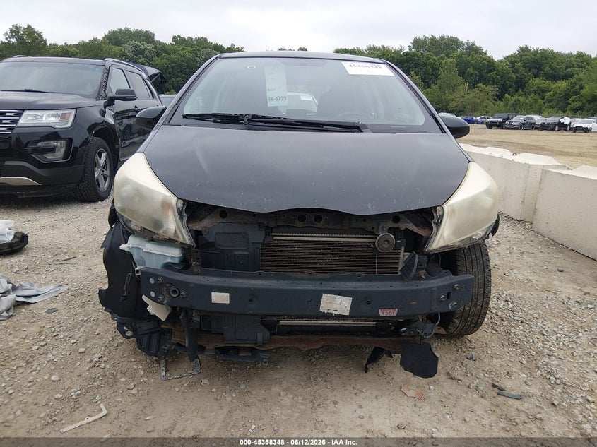 2014 Toyota Yaris VIN VNKKTUD30EA001430 IAAI salvage auction — FRONT & REAR, Salvage (Ohio), sold $875 on 2026-07-29 (photo 6)