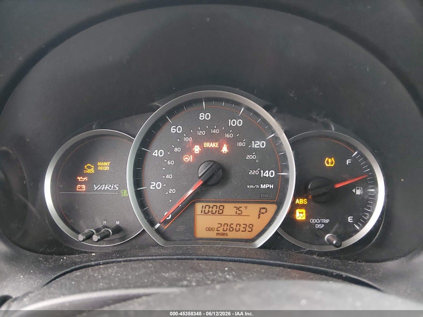 2014 Toyota Yaris VIN VNKKTUD30EA001430 IAAI salvage auction — FRONT & REAR, Salvage (Ohio), sold $875 on 2026-07-29 (photo 7)
