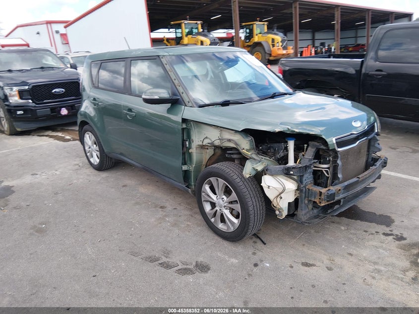 2014 Kia Soul VIN KNDJP3A53E7057285 IAAI salvage auction — FRONT END, Clear (Tennessee), sold $825 on 2026-07-21 (photo 1)