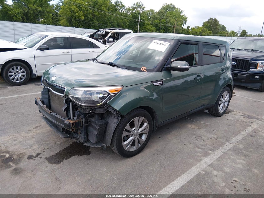 2014 Kia Soul VIN KNDJP3A53E7057285 IAAI salvage auction — FRONT END, Clear (Tennessee), sold $825 on 2026-07-21 (photo 2)