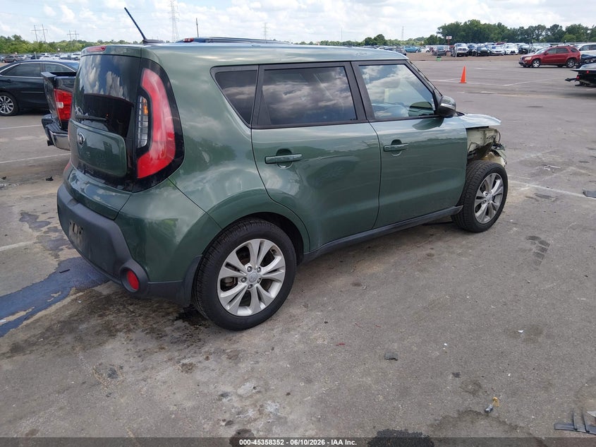 2014 Kia Soul VIN KNDJP3A53E7057285 IAAI salvage auction — FRONT END, Clear (Tennessee), sold $825 on 2026-07-21 (photo 4)