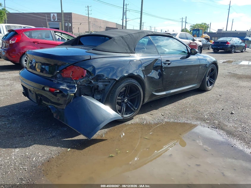 2008 BMW M6 VIN WBSEK93528CY79421 IAAI salvage auction — REAR END, Clear (Michigan), sold $4,750 on 2026-07-08 (photo 4)
