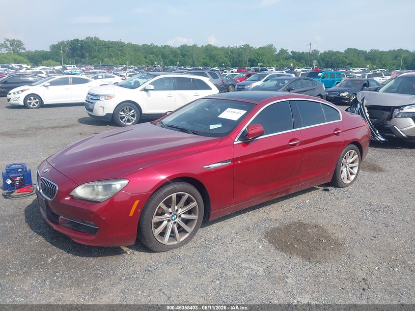 2014 BMW 6er VIN WBA6B8C56EDZ72578 IAAI salvage auction — VANDALISM, Salvage - Greater Than 75% (Maryland), sold $25 on 2026-08-14 (photo 2)