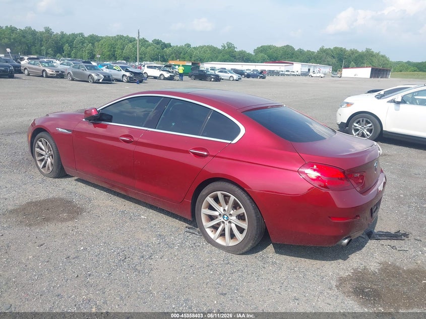 2014 BMW 6er VIN WBA6B8C56EDZ72578 IAAI salvage auction — VANDALISM, Salvage - Greater Than 75% (Maryland), sold $25 on 2026-08-14 (photo 3)