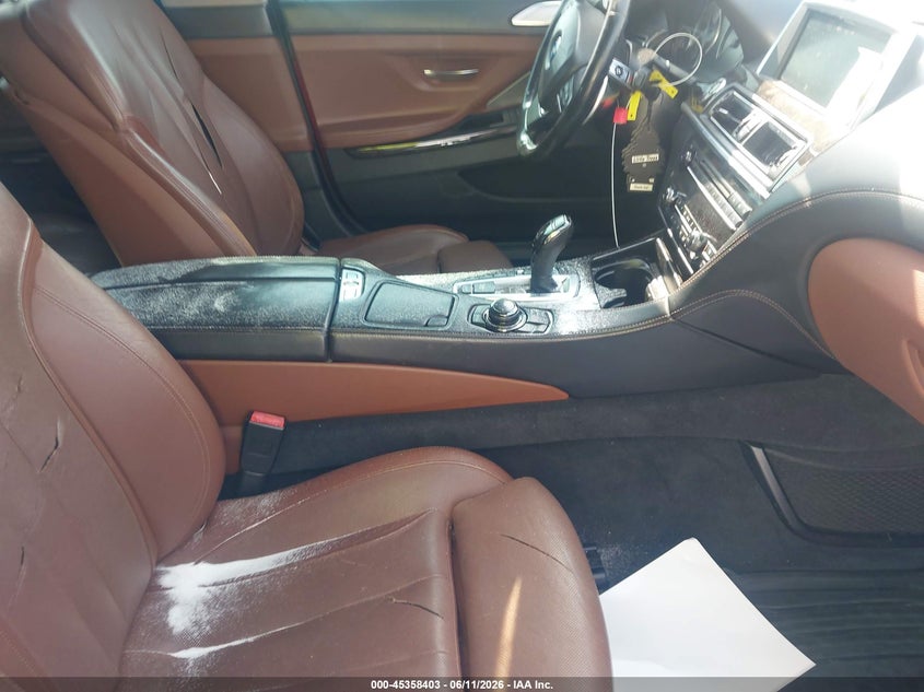 2014 BMW 6er VIN WBA6B8C56EDZ72578 IAAI salvage auction — VANDALISM, Salvage - Greater Than 75% (Maryland), sold $25 on 2026-08-14 (photo 5)