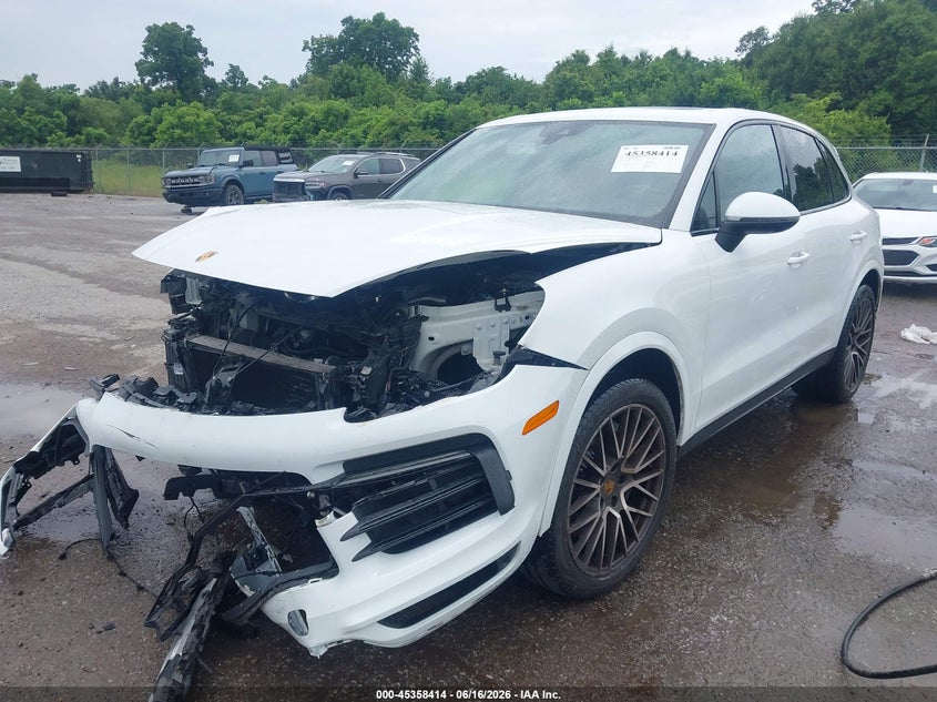 2020 Porsche Cayenne VIN WP1AB2AY2LDA28473 IAAI salvage auction — FRONT END, Salvage (Louisiana), sold $22,075 on 2026-07-07 (photo 2)