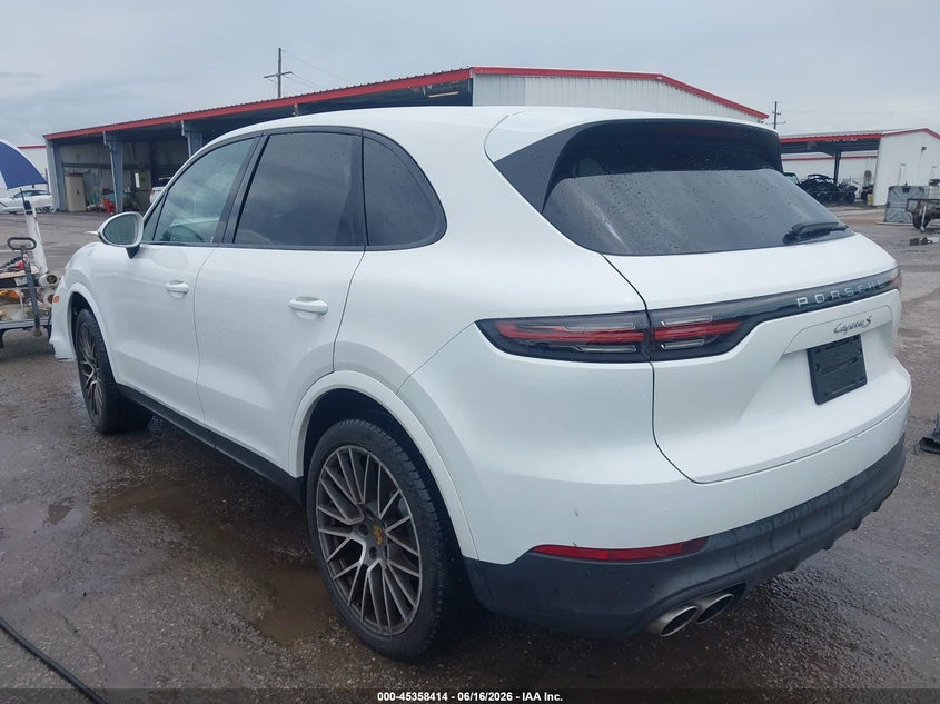 2020 Porsche Cayenne VIN WP1AB2AY2LDA28473 IAAI salvage auction — FRONT END, Salvage (Louisiana), sold $22,075 on 2026-07-07 (photo 3)