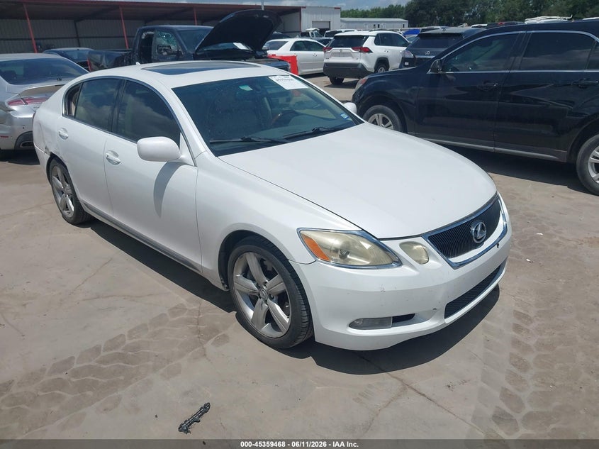 2007 Lexus Gs 350 VIN JTHBE96S070019678 IAAI salvage auction — FRONT & REAR, Salvage (Texas), sold $950 on 2026-07-14 (photo 1)