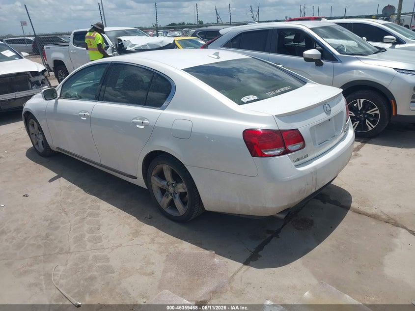 2007 Lexus Gs 350 VIN JTHBE96S070019678 IAAI salvage auction — FRONT & REAR, Salvage (Texas), sold $950 on 2026-07-14 (photo 3)