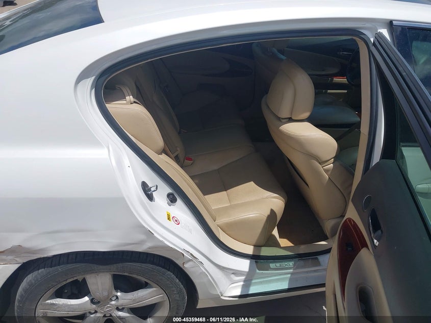 2007 Lexus Gs 350 VIN JTHBE96S070019678 IAAI salvage auction — FRONT & REAR, Salvage (Texas), sold $950 on 2026-07-14 (photo 8)