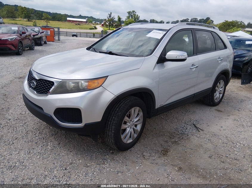 2011 Kia Sorento VIN 5XYKTDA21BG073110 IAAI salvage auction — REAR END, Clear (Arkansas), sold $1,300 on 2026-07-16 (photo 2)