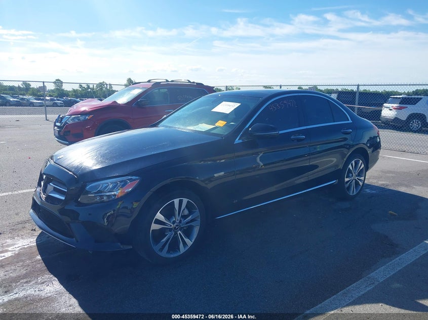 2021 Mercedes-benz C-klasse VIN W1KWF8EB3MR652569 IAAI salvage auction — FRONT END, Salvage (Indiana), sold $3,700 on 2026-07-31 (photo 2)
