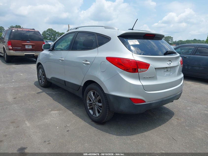 2015 Hyundai Tucson VIN KM8JUCAG3FU052371 IAAI salvage auction — NORMAL WEAR, Repossession Paperwork (Georgia), sold $1,550 on 2026-07-29 (photo 3)