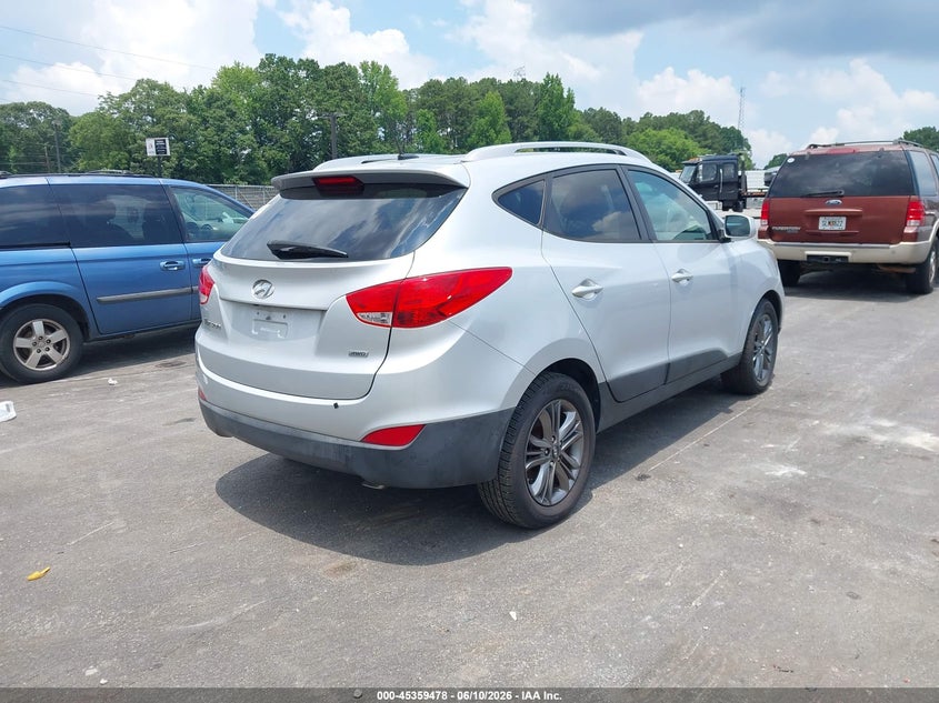 2015 Hyundai Tucson VIN KM8JUCAG3FU052371 IAAI salvage auction — NORMAL WEAR, Repossession Paperwork (Georgia), sold $1,550 on 2026-07-29 (photo 4)