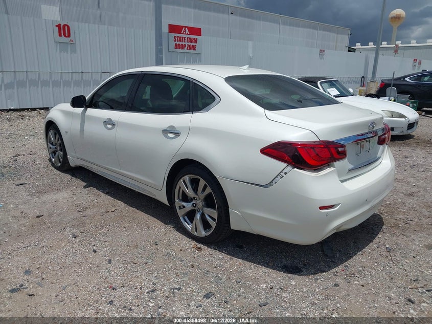 2016 Infiniti Q70 VIN JN1BY1PP2GM630067 IAAI salvage auction — REAR END, Original (Texas), sold $4,600 on 2026-07-30 (photo 3)