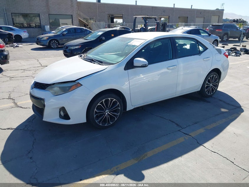 2015 Toyota Corolla VIN 5YFBURHE4FP267500 IAAI salvage auction — LEFT SIDE, Clear - Dealer Only (California), sold $4,100 on 2026-07-06 (photo 2)