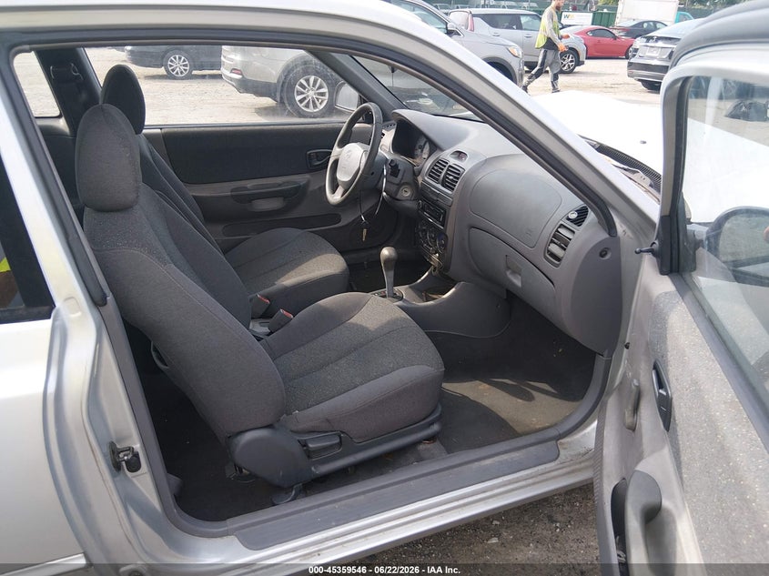 2002 Hyundai Accent VIN KMHCG35C32U190199 IAAI salvage auction — FRONT END, Salvage (Pennsylvania), sold $200 on 2026-07-17 (photo 5)
