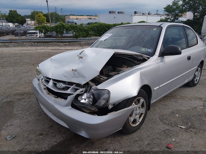 2002 Hyundai Accent VIN KMHCG35C32U190199 IAAI salvage auction — FRONT END, Salvage (Pennsylvania), sold $200 on 2026-07-17 (photo 6)