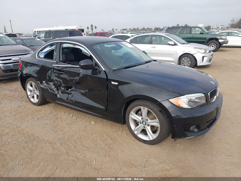 2012 BMW 1er VIN WBAUP9C54CVL91988 IAAI salvage auction — RIGHT SIDE, Salvage Title, sold $400 on 2026-07-20 (photo 1)