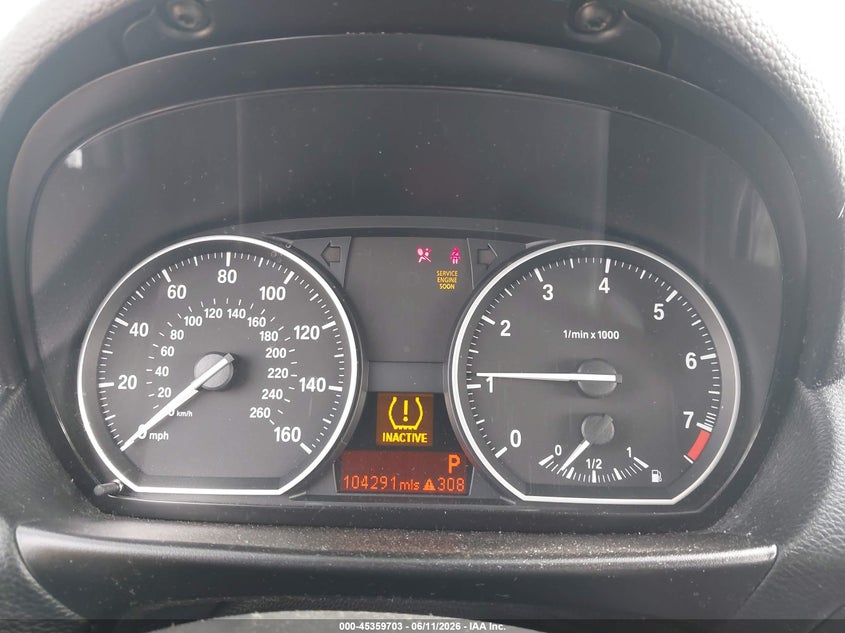 2012 BMW 1er VIN WBAUP9C54CVL91988 IAAI salvage auction — RIGHT SIDE, Salvage Title, sold $400 on 2026-07-20 (photo 7)