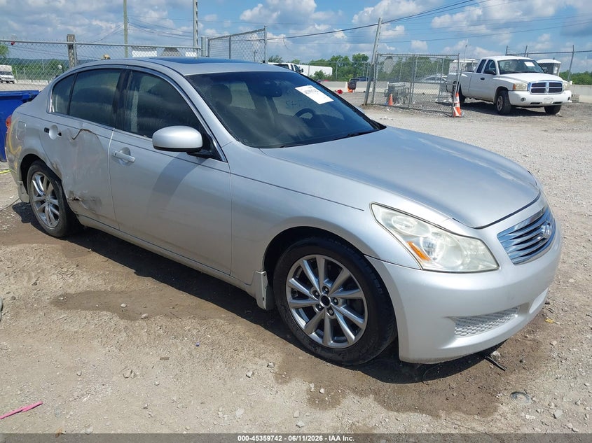 2008 Infiniti G35 VIN JNKBV61E88M221596 IAAI salvage auction — RIGHT SIDE, Clear (Tennessee), sold $225 on 2026-07-16 (photo 1)