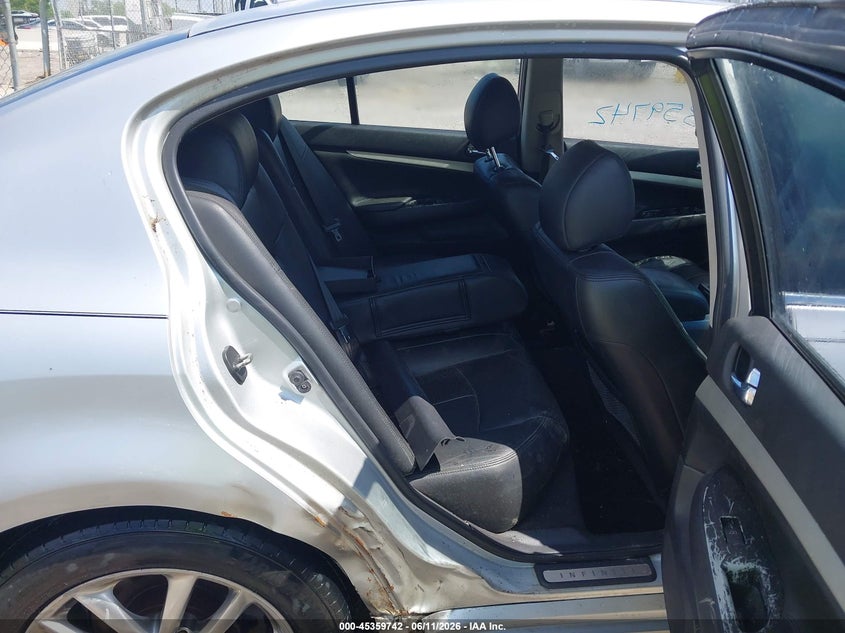 2008 Infiniti G35 VIN JNKBV61E88M221596 IAAI salvage auction — RIGHT SIDE, Clear (Tennessee), sold $225 on 2026-07-16 (photo 8)