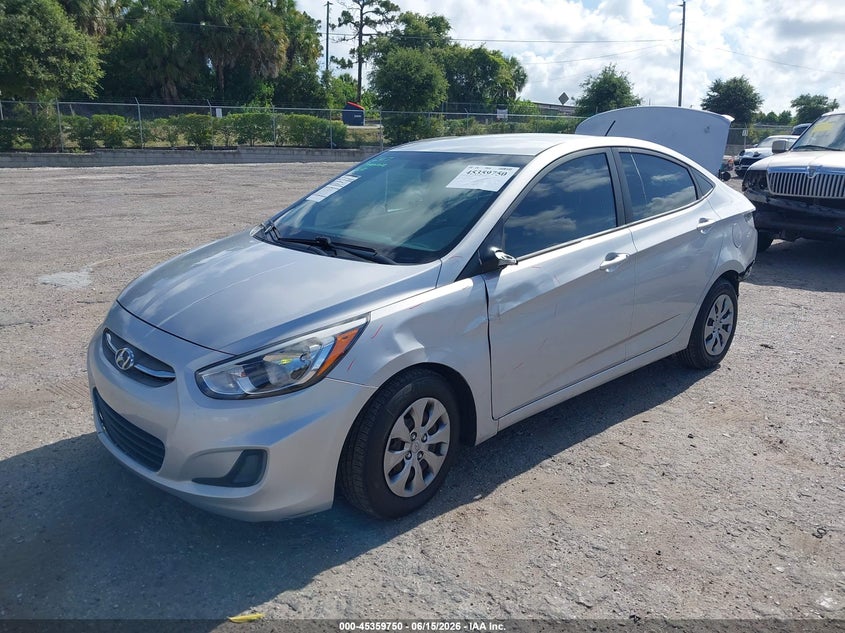 2017 Hyundai Accent VIN KMHCT4AE4HU320623 IAAI salvage auction — FRONT & REAR, Rebuildable (Florida), sold $1,050 on 2026-07-22 (photo 2)