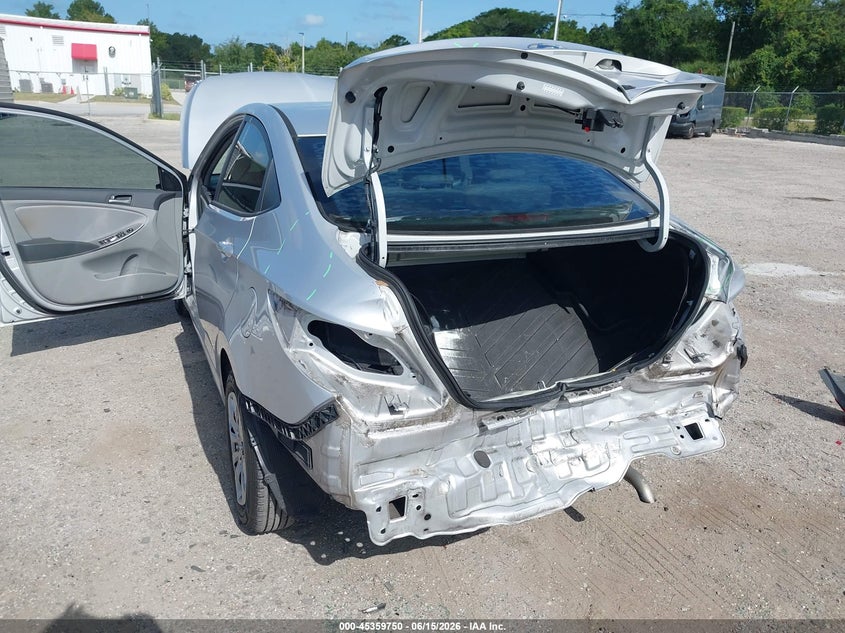 2017 Hyundai Accent VIN KMHCT4AE4HU320623 IAAI salvage auction — FRONT & REAR, Rebuildable (Florida), sold $1,050 on 2026-07-22 (photo 6)