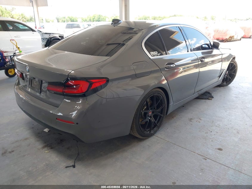 2021 BMW 5er VIN WBA73BJ06MWW99487 IAAI salvage auction — FRONT END, Salvage Title, sold $12,100 on 2026-07-15 (photo 4)