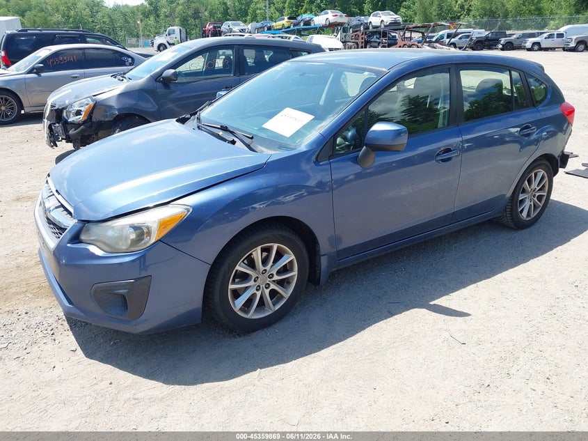 2013 Subaru Impreza VIN JF1GPAC6XDH814105 IAAI salvage auction — SIDE, Salvage (Massachusetts), sold $550 on 2026-07-17 (photo 2)