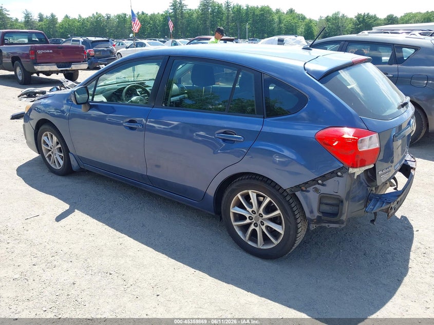 2013 Subaru Impreza VIN JF1GPAC6XDH814105 IAAI salvage auction — SIDE, Salvage (Massachusetts), sold $550 on 2026-07-17 (photo 3)