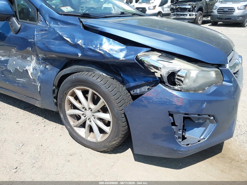2013 Subaru Impreza VIN JF1GPAC6XDH814105 IAAI salvage auction — SIDE, Salvage (Massachusetts), sold $550 on 2026-07-17 (photo 6)