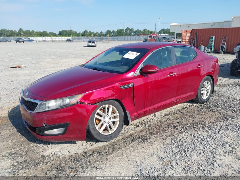 2013 Kia Optima VIN 5XXGM4A73DG252741 IAAI salvage auction — LEFT FRONT, Salvage (Georgia), sold $500 on 2026-07-30 (photo 2)