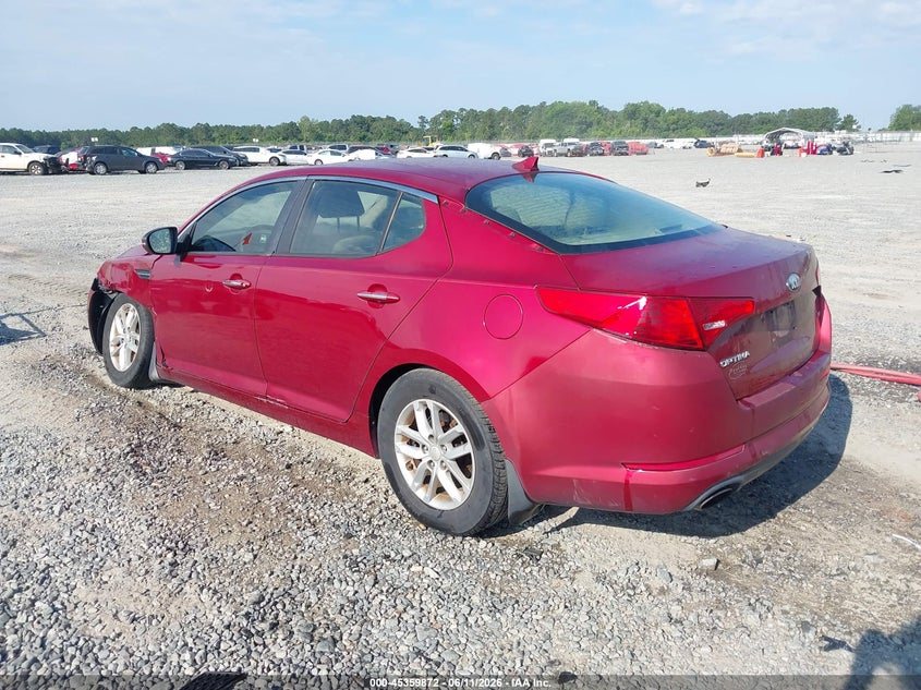 2013 Kia Optima VIN 5XXGM4A73DG252741 IAAI salvage auction — LEFT FRONT, Salvage (Georgia), sold $500 on 2026-07-30 (photo 3)