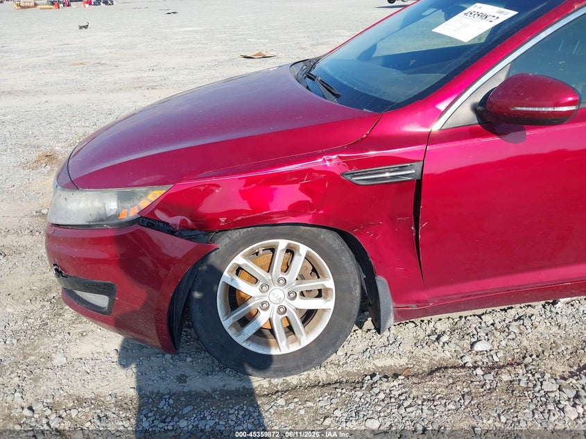 2013 Kia Optima VIN 5XXGM4A73DG252741 IAAI salvage auction — LEFT FRONT, Salvage (Georgia), sold $500 on 2026-07-30 (photo 6)