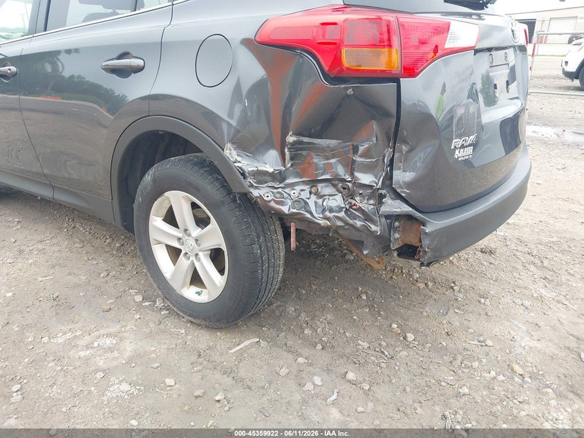 2014 Toyota Rav 4 VIN JTMRFREV7ED049436 IAAI salvage auction — LEFT REAR, Clear (Wisconsin), sold $4,250 on 2026-07-09 (photo 6)