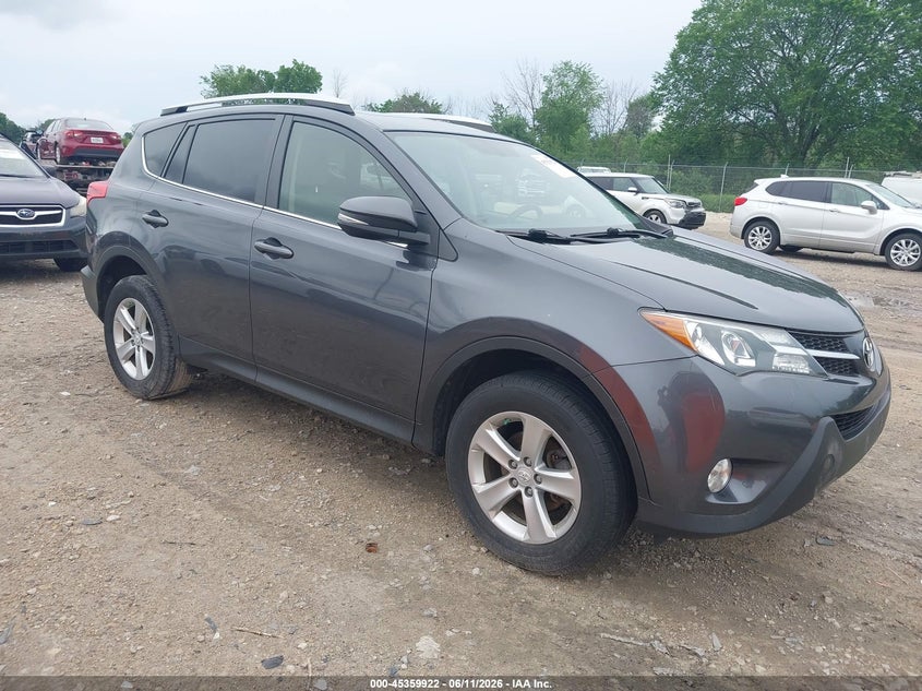 2014 Toyota Rav 4 VIN JTMRFREV7ED049436 IAAI salvage auction — LEFT REAR, Clear (Wisconsin), sold $4,250 on 2026-07-09 (photo 1)