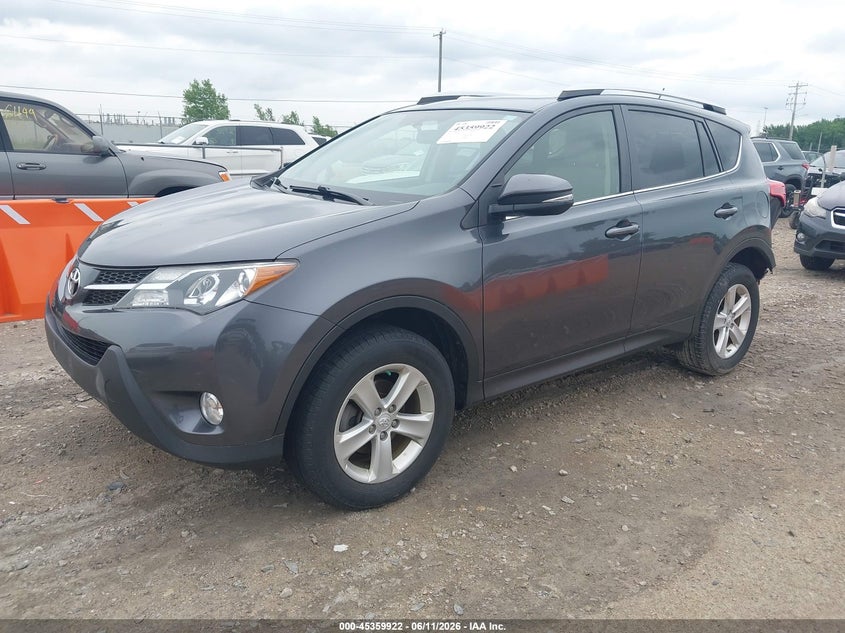2014 Toyota Rav 4 VIN JTMRFREV7ED049436 IAAI salvage auction — LEFT REAR, Clear (Wisconsin), sold $4,250 on 2026-07-09 (photo 2)