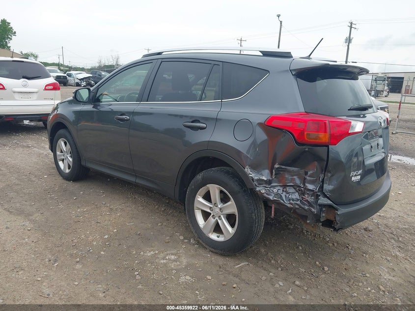 2014 Toyota Rav 4 VIN JTMRFREV7ED049436 IAAI salvage auction — LEFT REAR, Clear (Wisconsin), sold $4,250 on 2026-07-09 (photo 3)