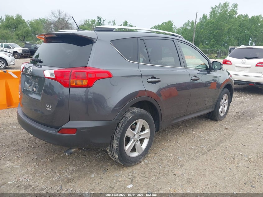 2014 Toyota Rav 4 VIN JTMRFREV7ED049436 IAAI salvage auction — LEFT REAR, Clear (Wisconsin), sold $4,250 on 2026-07-09 (photo 4)