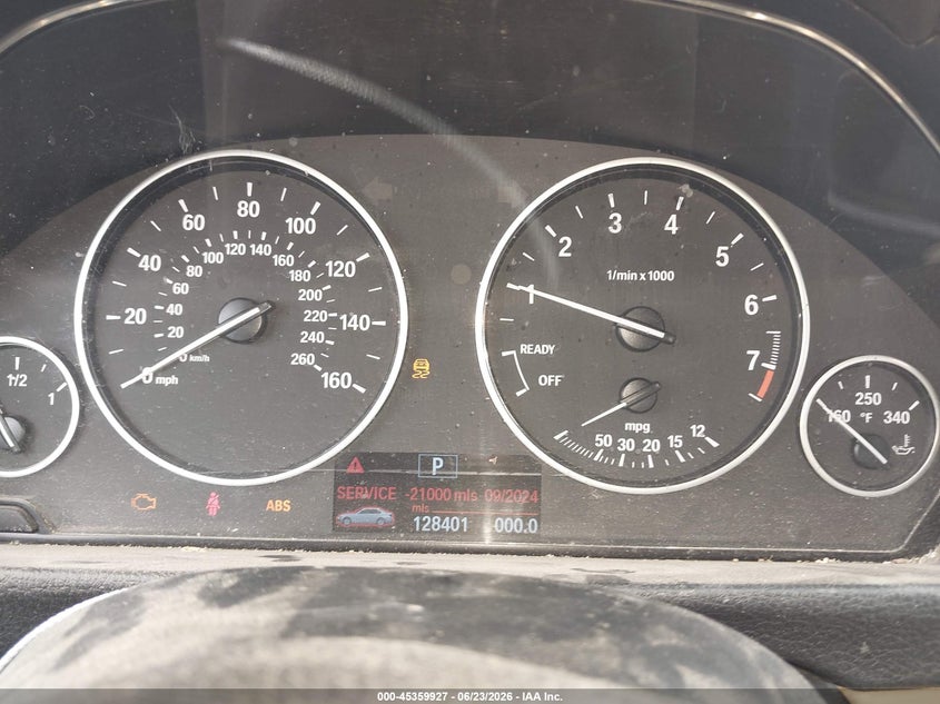 2013 BMW 3 series VIN WBA3A5G56DNP25780 IAAI salvage auction — FRONT END, Original (Texas), sold $1,050 on 2026-07-20 (photo 7)