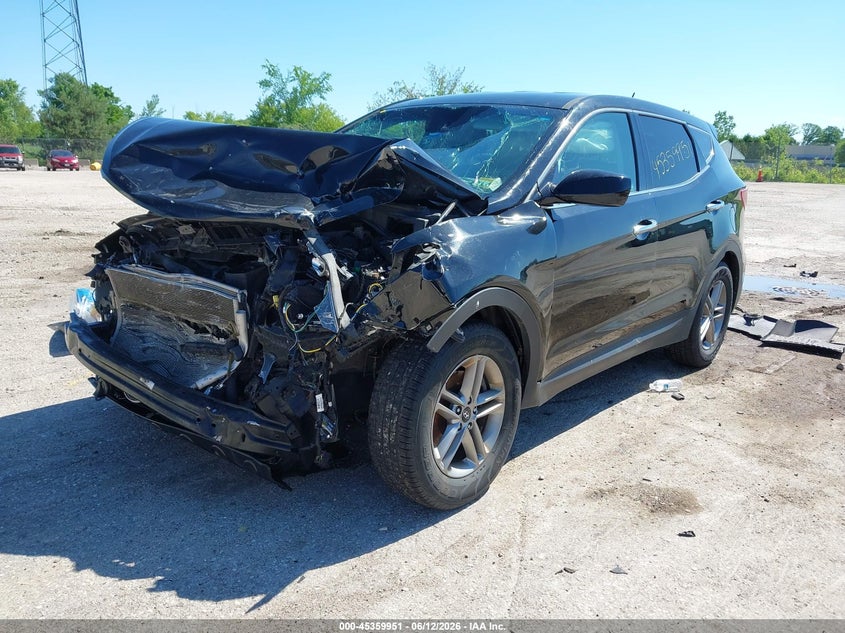 2018 Hyundai Santa fe VIN 5XYZT3LB3JG531685 IAAI salvage auction — FRONT END, Junk Bill Of Sale Mv2459 (Wisconsin), sold $575 on 2026-07-14 (photo 2)