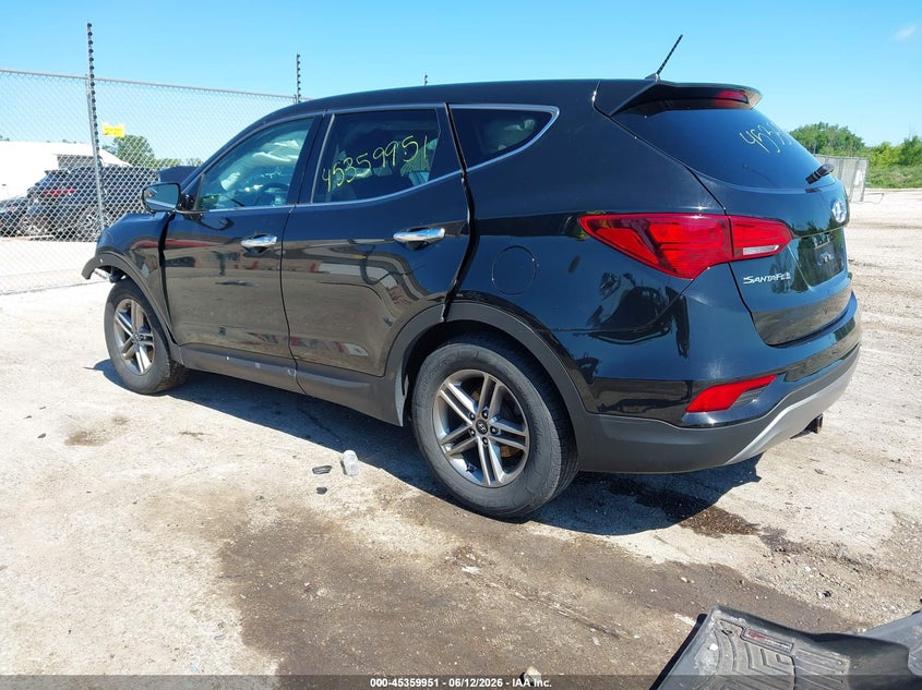 2018 Hyundai Santa fe VIN 5XYZT3LB3JG531685 IAAI salvage auction — FRONT END, Junk Bill Of Sale Mv2459 (Wisconsin), sold $575 on 2026-07-14 (photo 3)