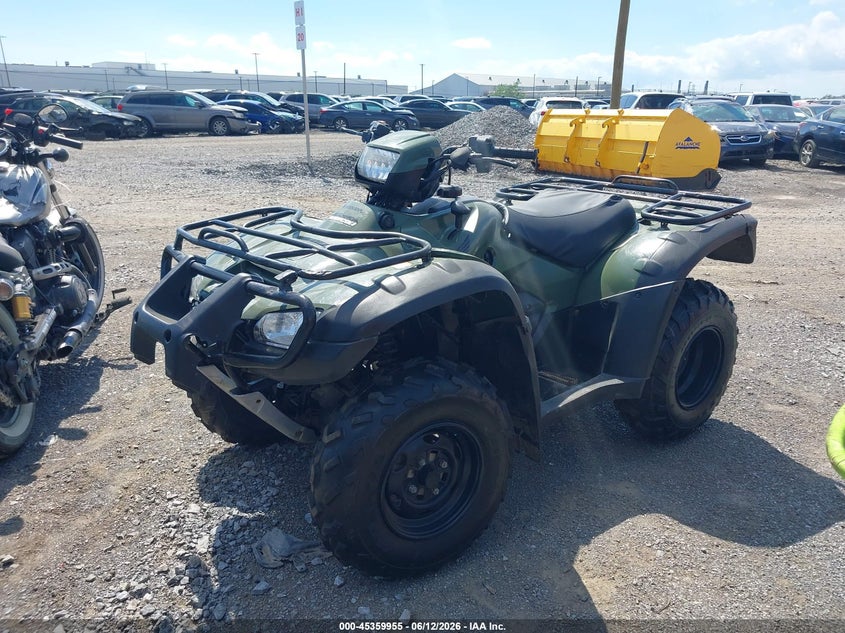 2009 Honda Trx VIN 1HFTE26E794800514 IAAI salvage auction — FRONT END, Bill Of Sale (New York), sold $725 on 2026-07-08 (photo 2)
