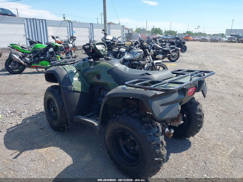 2009 Honda Trx VIN 1HFTE26E794800514 IAAI salvage auction — FRONT END, Bill Of Sale (New York), sold $725 on 2026-07-08 (photo 3)