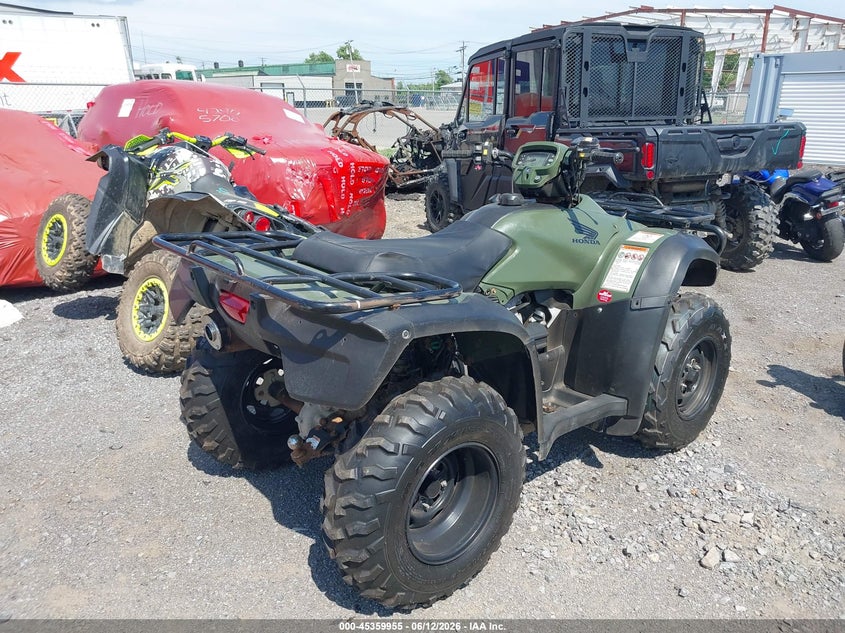 2009 Honda Trx VIN 1HFTE26E794800514 IAAI salvage auction — FRONT END, Bill Of Sale (New York), sold $725 on 2026-07-08 (photo 4)