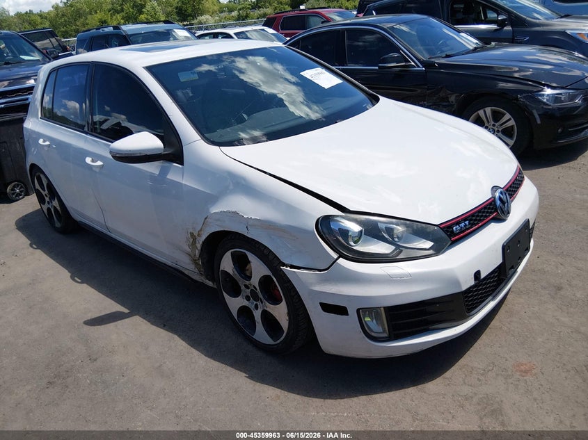 2010 Volkswagen Gti VIN WVWHD7AJ3AW094459 IAAI salvage auction — RIGHT FRONT, Salvage (Ohio), sold $1,350 on 2026-07-14 (photo 1)
