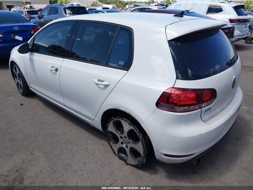 2010 Volkswagen Gti VIN WVWHD7AJ3AW094459 IAAI salvage auction — RIGHT FRONT, Salvage (Ohio), sold $1,350 on 2026-07-14 (photo 3)