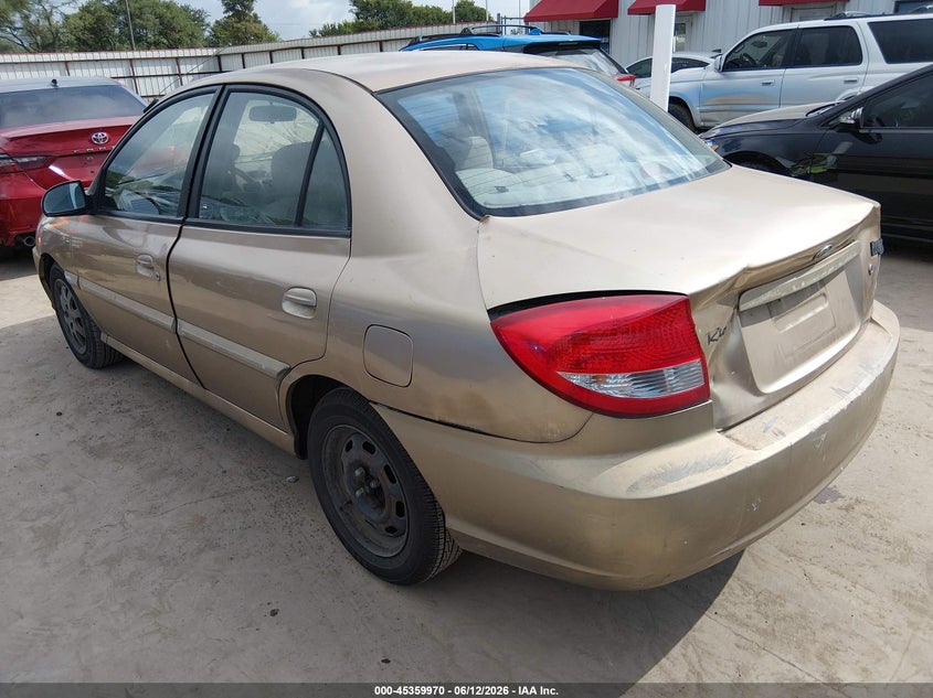 2005 Kia Rio VIN KNADC125556373978 IAAI salvage auction — REAR END, Salvage (Texas), sold $100 on 2026-07-14 (photo 3)
