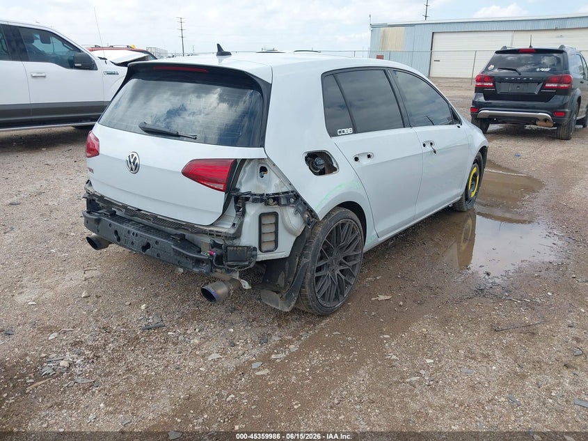 2020 Volkswagen Golf gti VIN 3VW6T7AU2LM006666 IAAI salvage auction — FRONT END, Original (Texas), sold $4,850 on 2026-08-10 (photo 4)